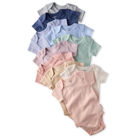 Avery - Short Sleeve Bodysuit, 10 Pack - Sorbet Frost Rainbow banner