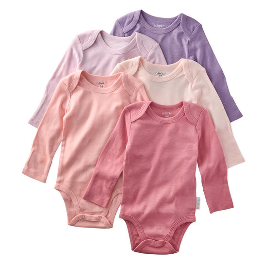 Blake - Long Sleeve Bodysuit, 5 Pack - Pink banner