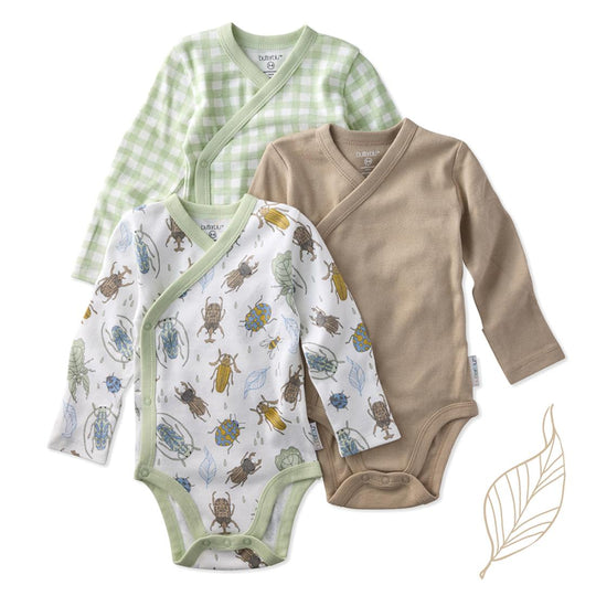 Sterling - Side Snap Bodysuit, 3 Pack - Little Bugger Check banner