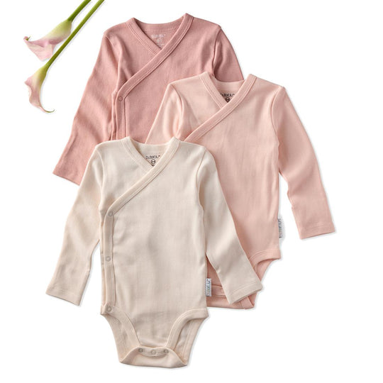 Sterling - Side Snap Bodysuit, 3 Pack - Sorbet banner