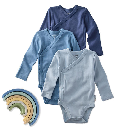 Sterling - Side Snap Bodysuit, 3 Pack - Terra banner
