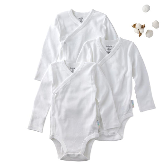 Sterling - Side Snap Bodysuit, 3 Pack - White banner