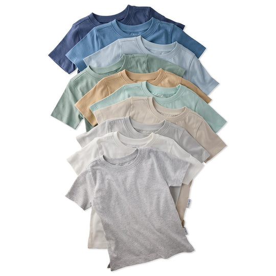 Taylor - Short Sleeve T-shirt, 10 Pack - Seafoam Terra Rainbow banner
