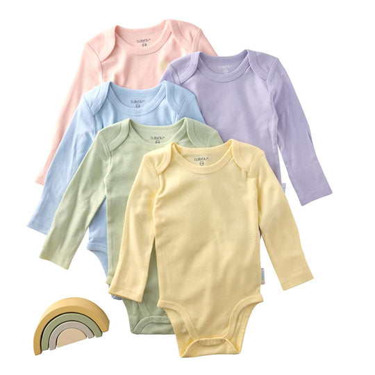 Blake - Long Sleeve Bodysuit, 5 Pack - Haze banner