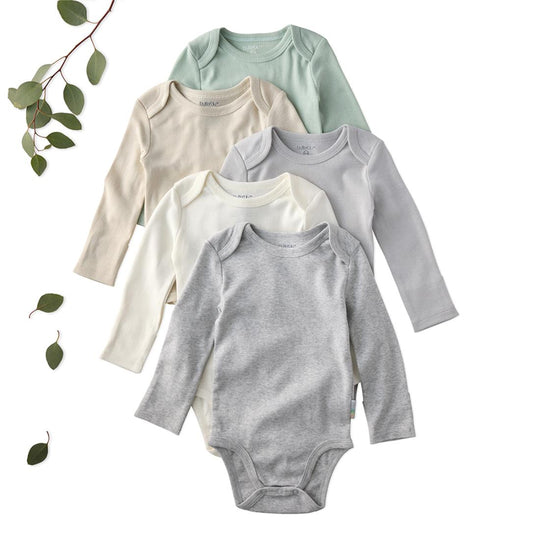 Blake - Long Sleeve Bodysuit, 5 Pack - Seafoam banner