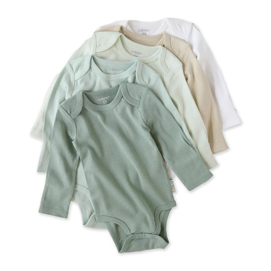Blake - Long Sleeve Bodysuit, 5 Pack - Sage banner