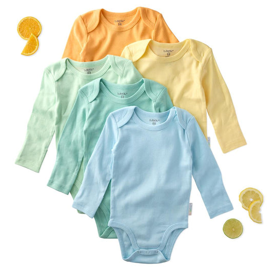 Blake - Long Sleeve Bodysuit, 5 Pack - Sunny banner