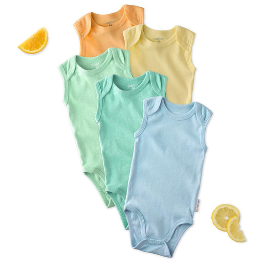Sam - Sleeveless Bodysuits, 5 Pack - Sunny banner